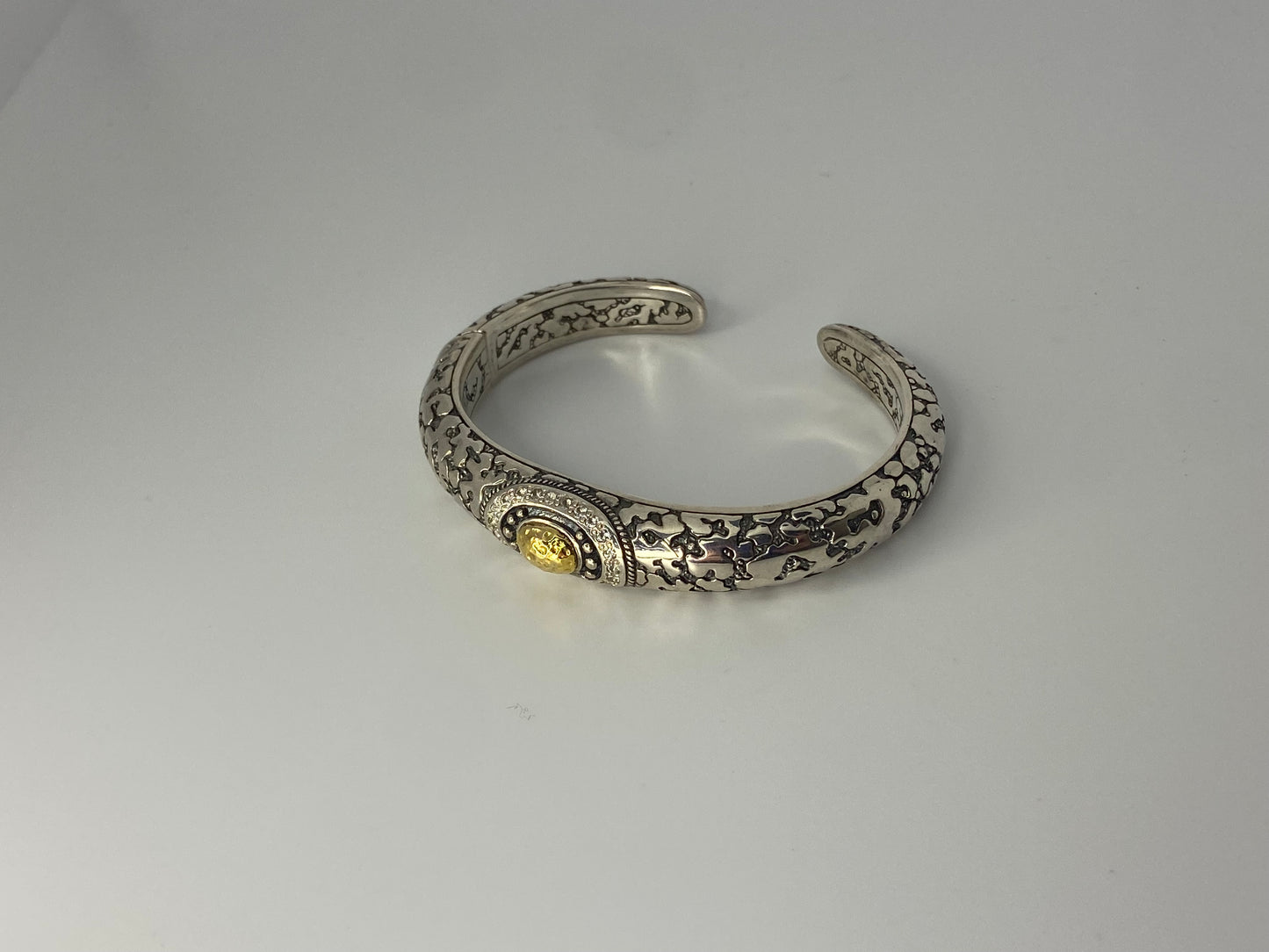 Silver and Gold Kick Cuff Bracelet