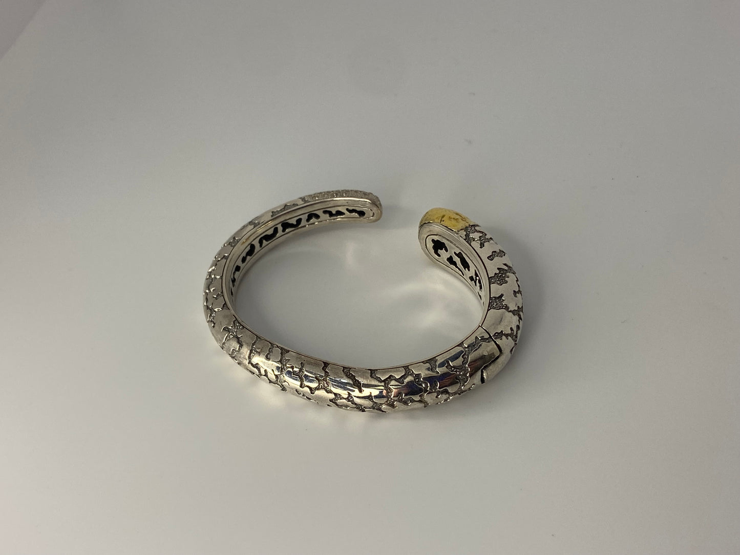 Silver and Gold Kick Cuff Bracelet