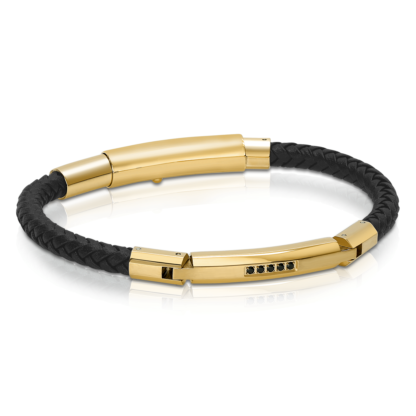 Circon Leather Bracelet