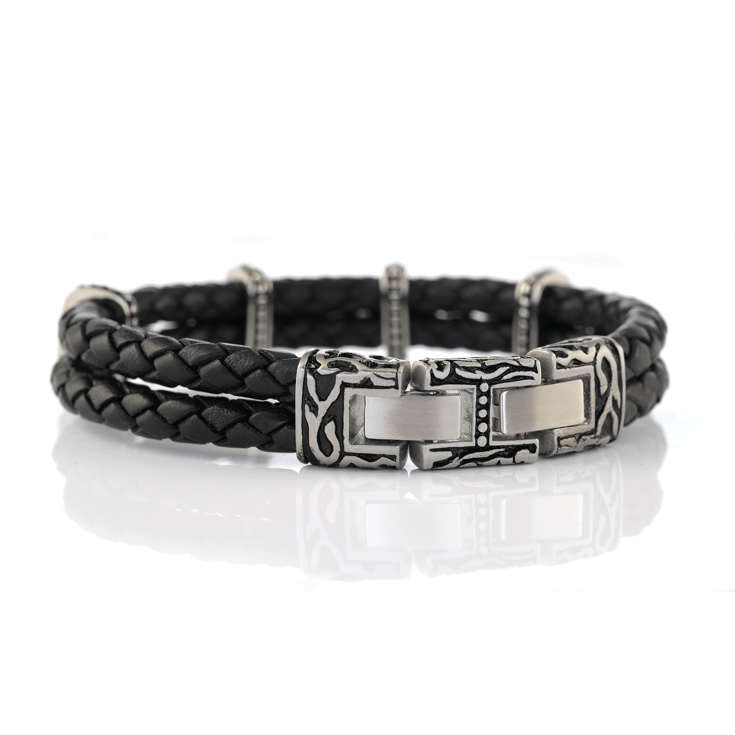 Conquer Leather Bracelet