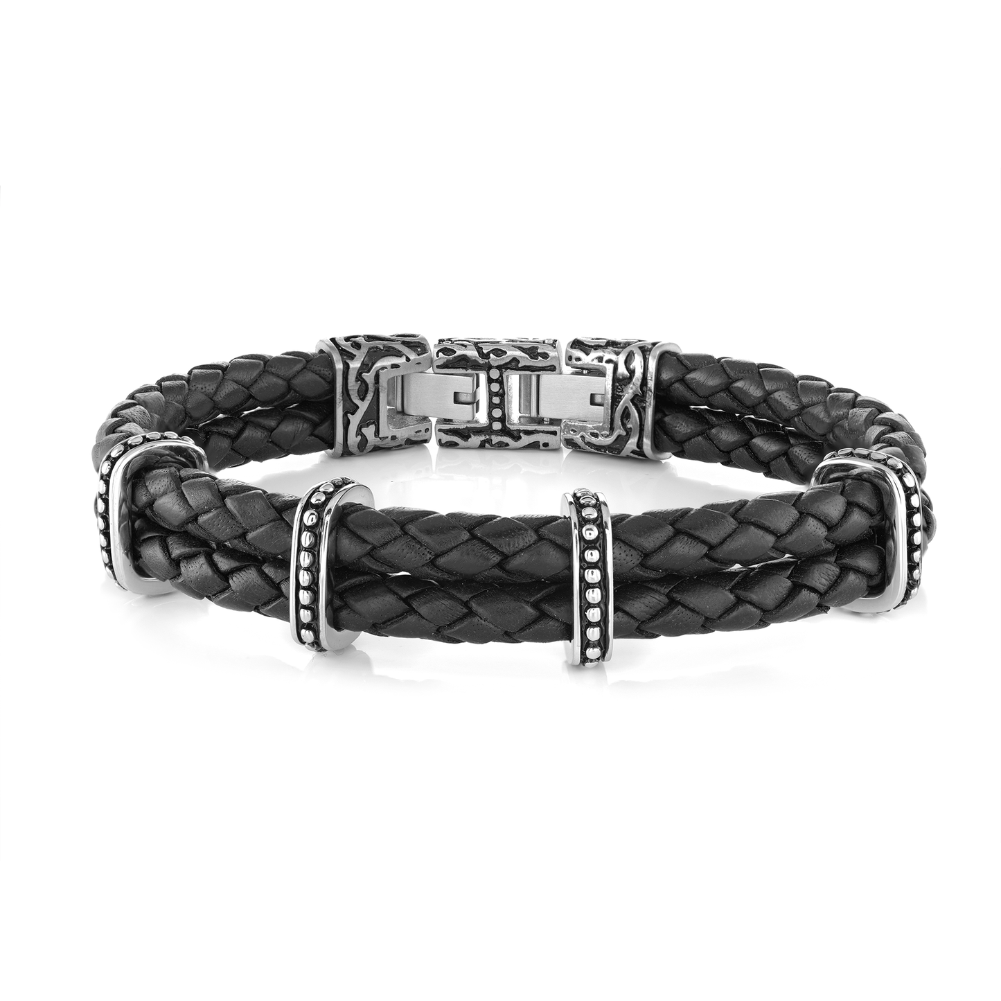 Conquer Leather Bracelet