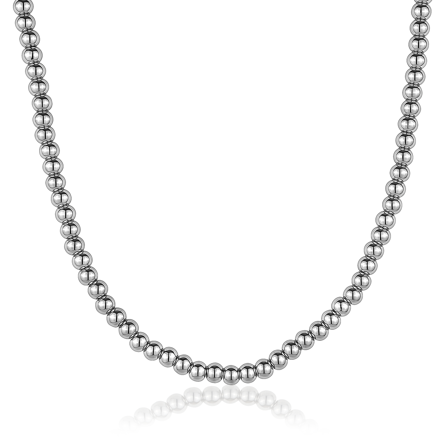 5mm Polished Bead Necklace